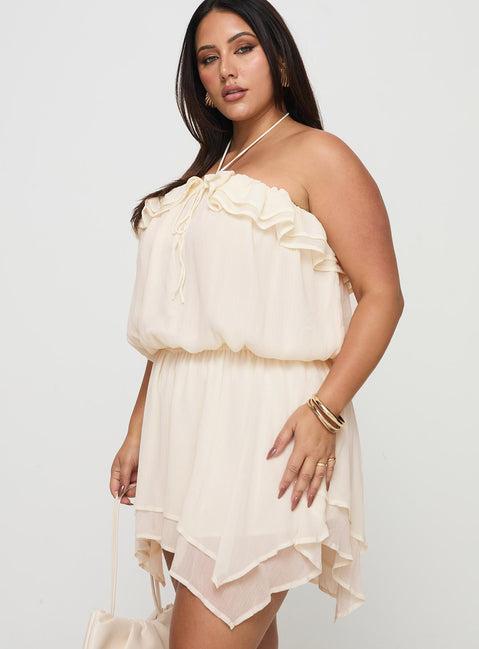 Soul Survivor Playsuit Cream Curve Product Image