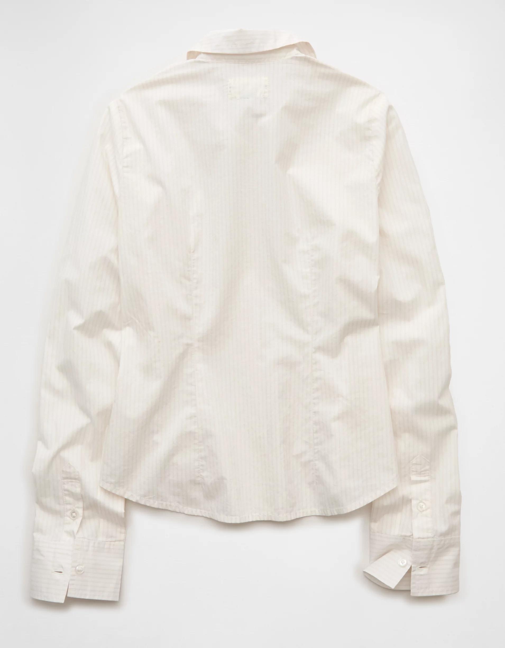 AE Fitted Poplin Button-Up Shirt Product Image