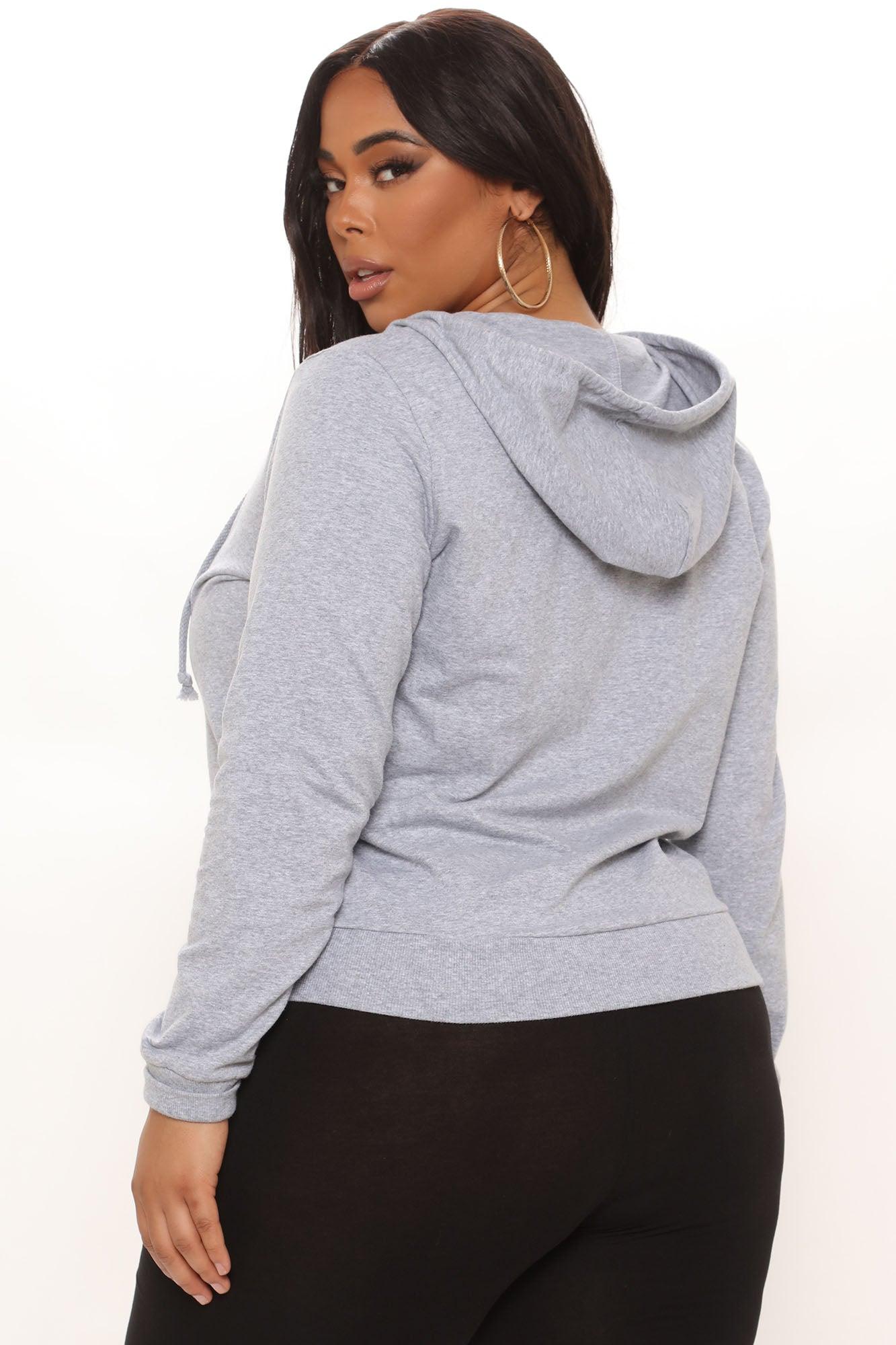 Latest And Greatest French Terry Zip Hoodie - Heather Grey Product Image