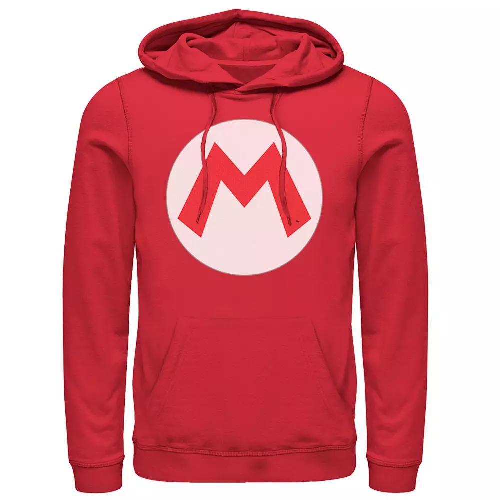 Men's Nintendo Super Mario Icon Costume Hoodie, Size: XXL, Red Product Image