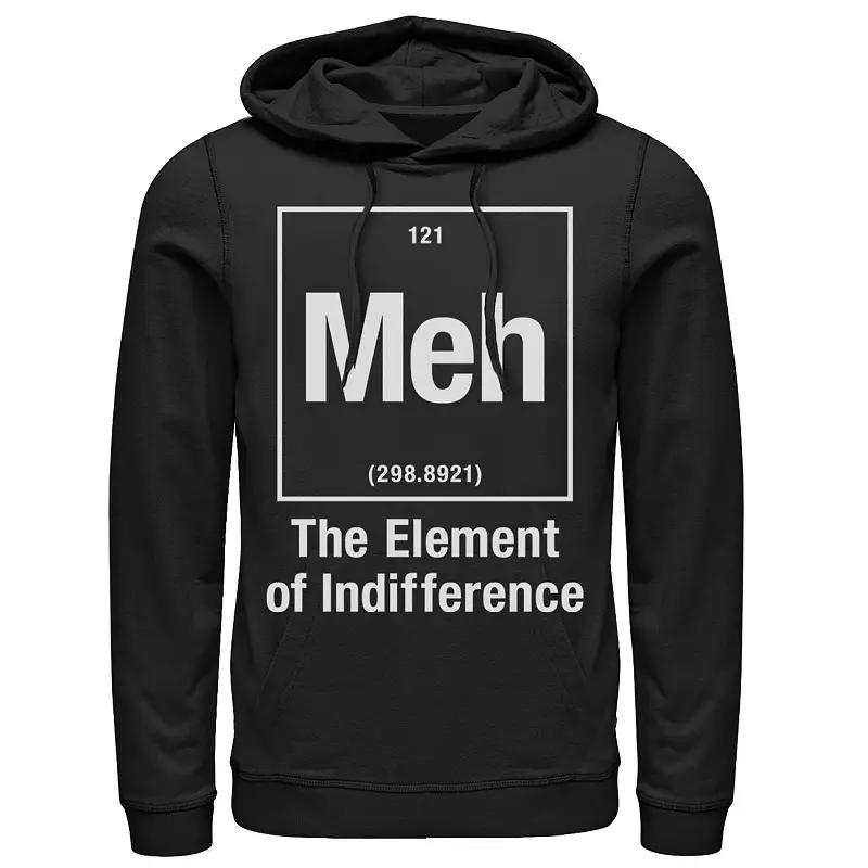 Men's Meh Element of Indifference Periodic Table Science Pullover Hoodie,  Product Image