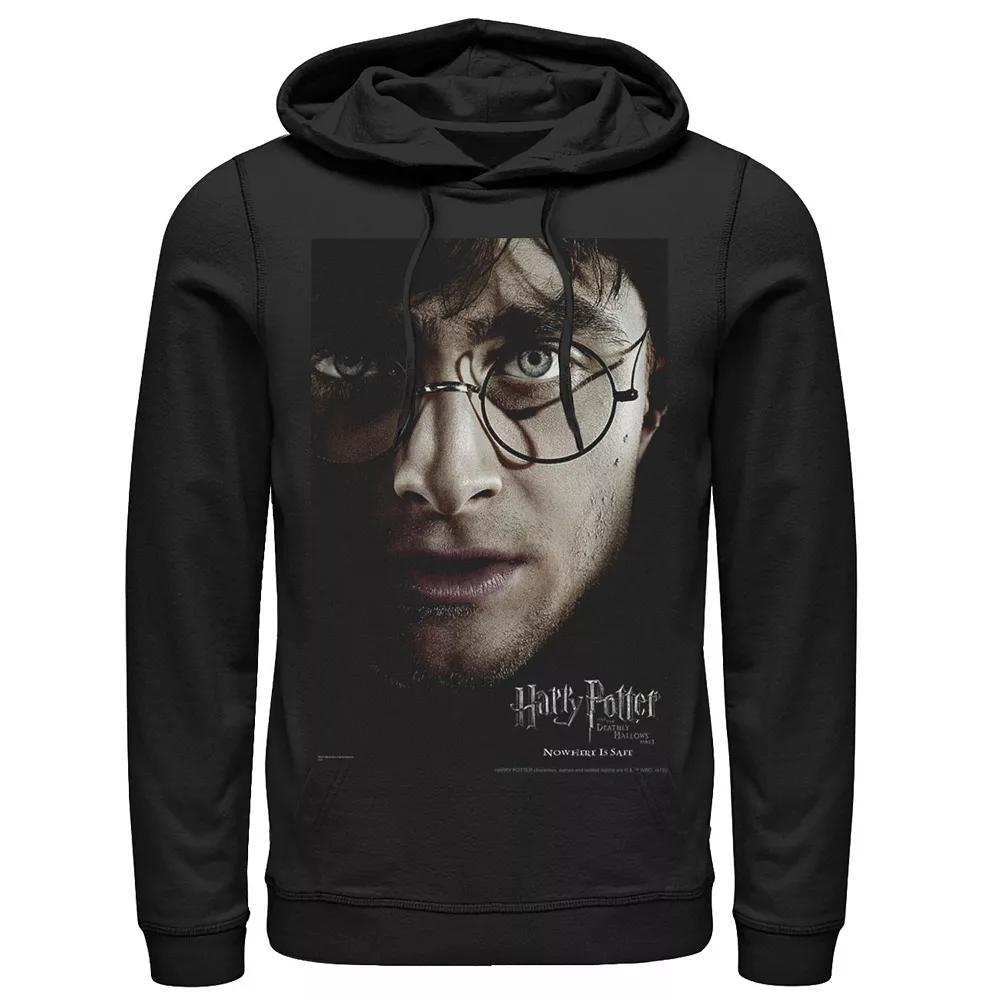 Men's Harry Potter Deathly Hallows Harry Character Poster Graphic Pullover Hoodie,  Product Image