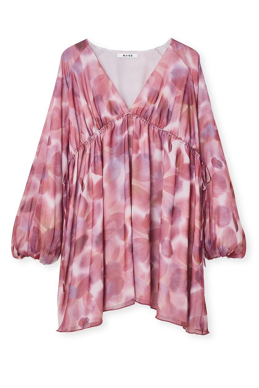 Gathered Body Detail Mini Dress Product Image