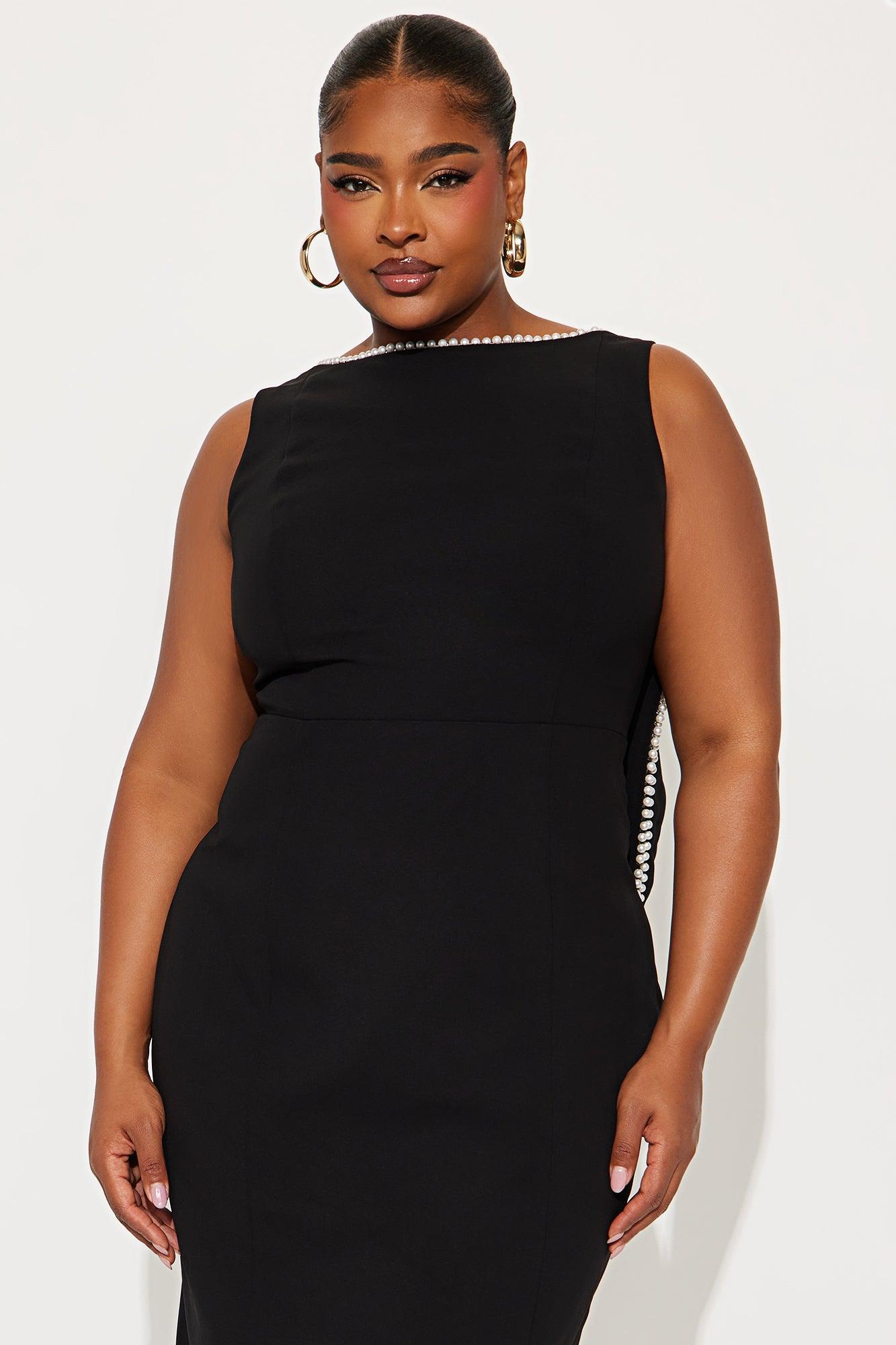 Elegant And Elevated Bow Gown - Black Female Product Image