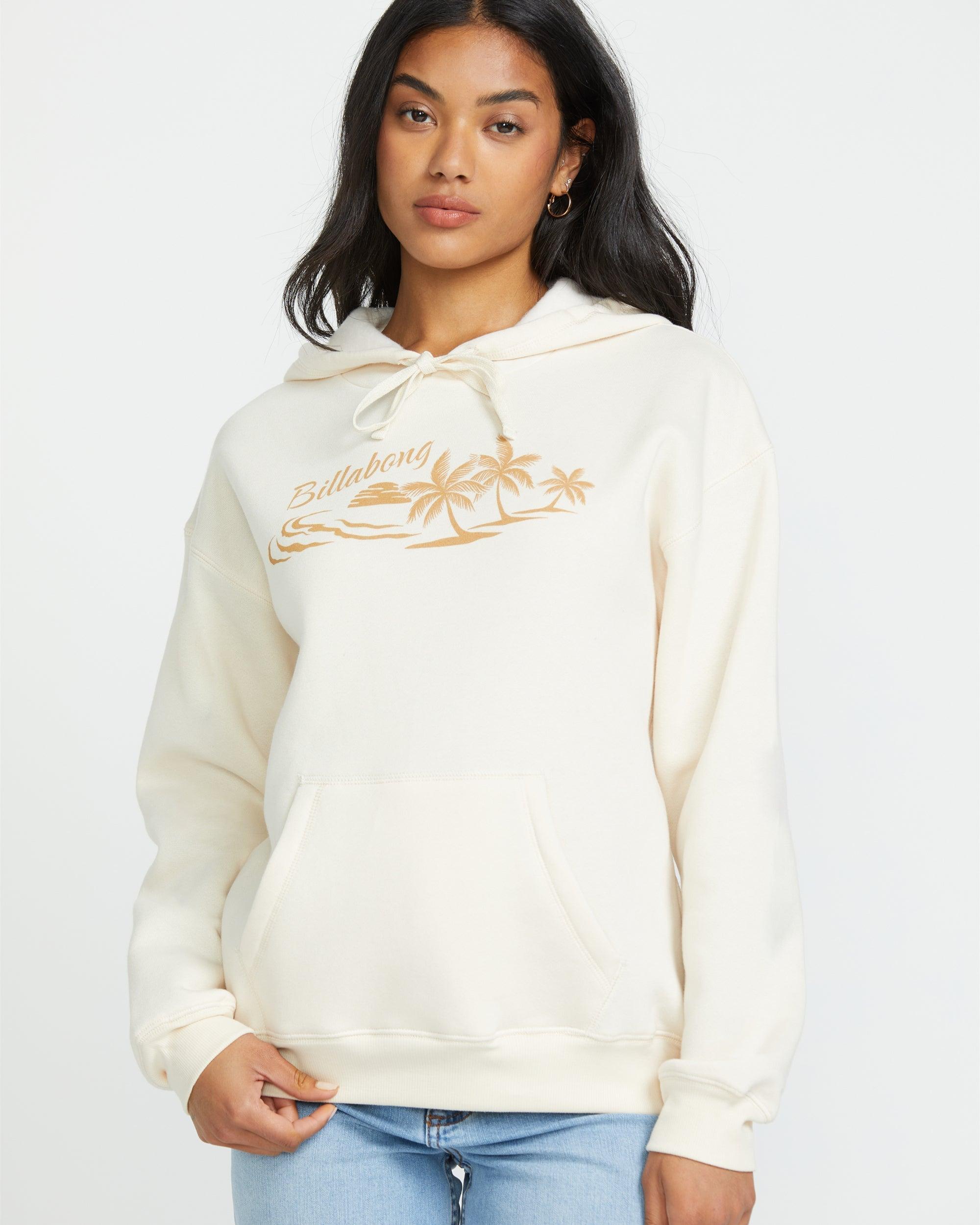 Beach Tropics Po Hoodie - Whitecap Female Product Image