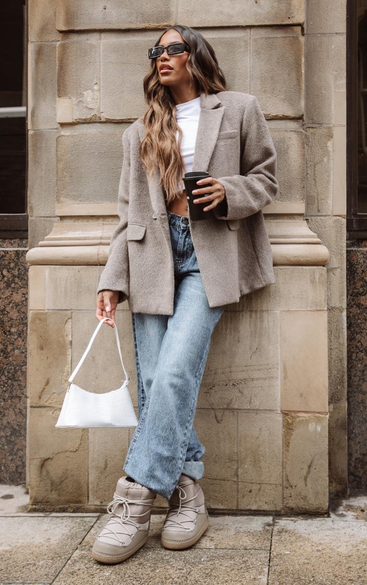 Shape Black Satin Fitted Blazer Product Image