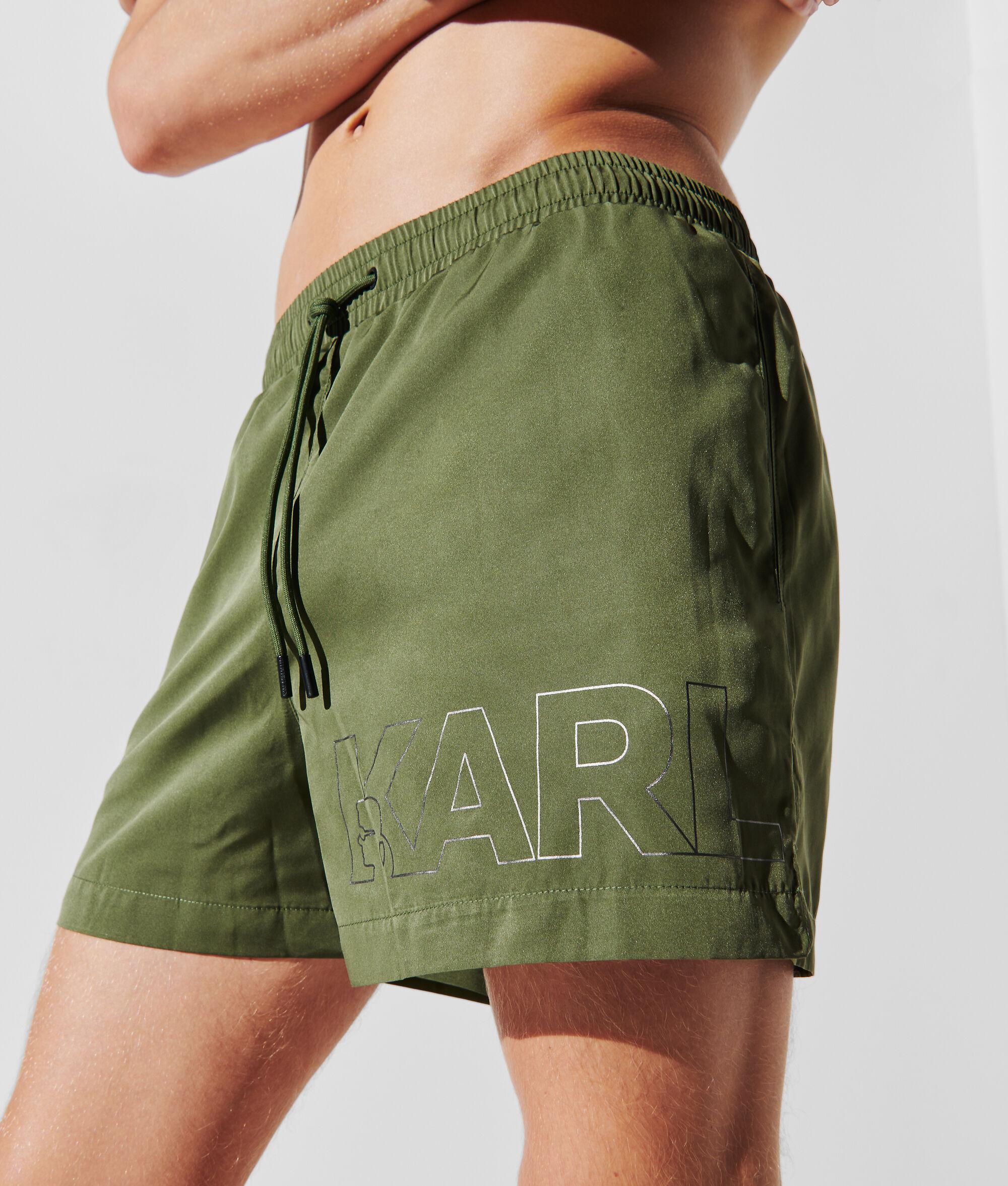 METALLIC LOGO SHORT-LENGTH BOARDSHORTS Product Image