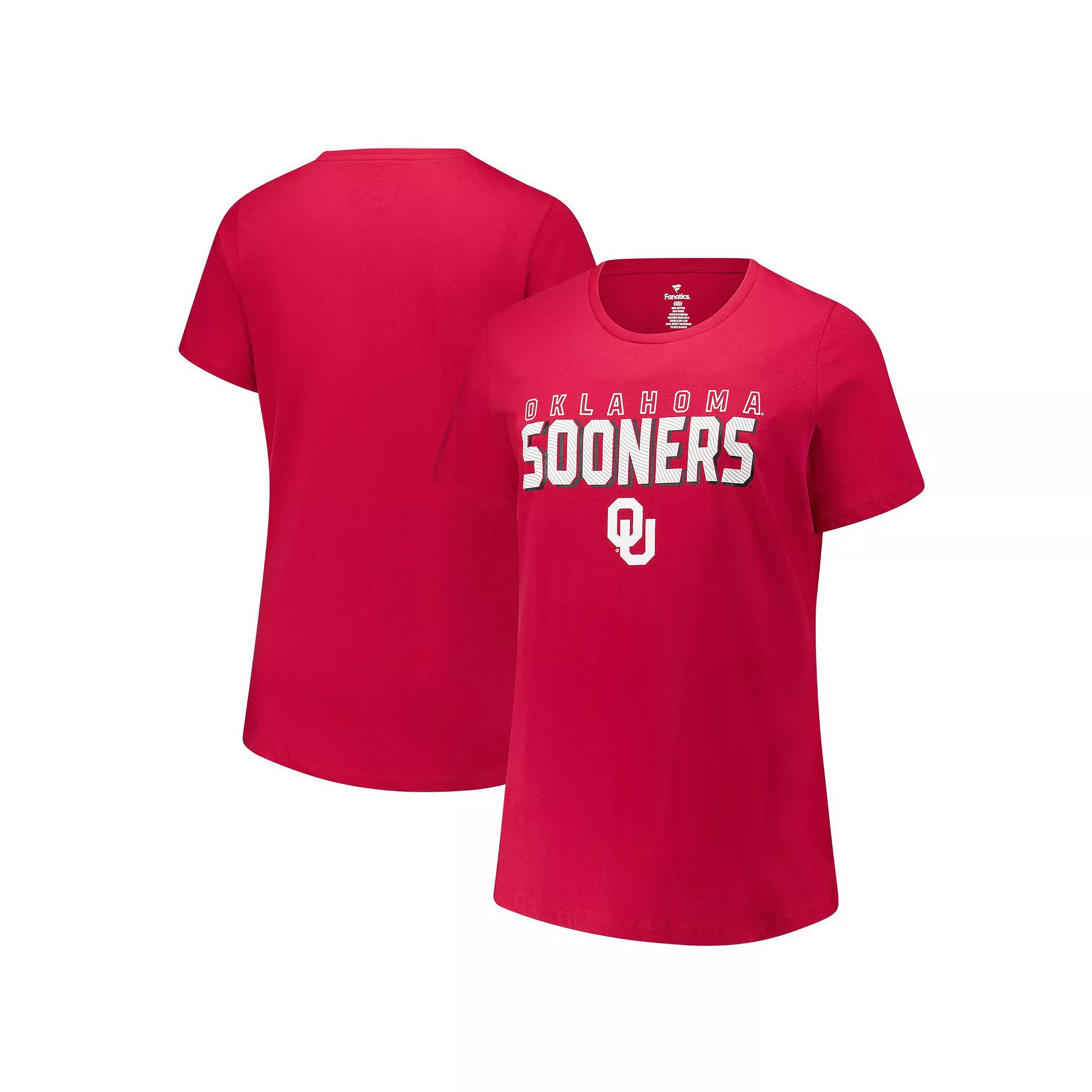 Women's Fanatics Crimson Oklahoma Sooners Plus  Product Image