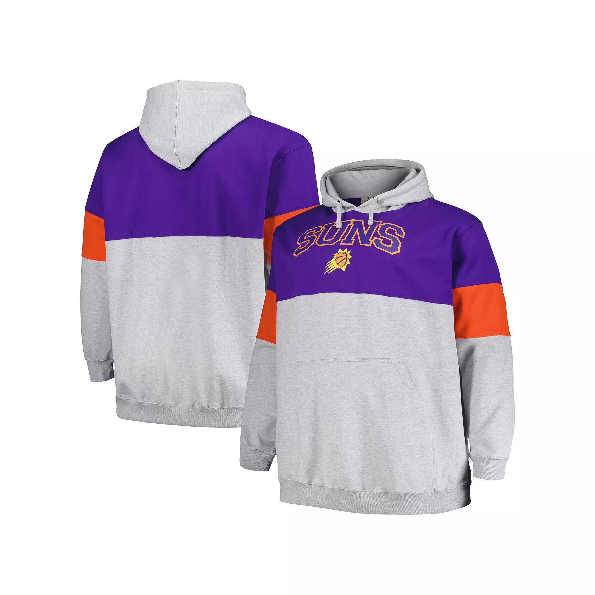Men's Fanatics Branded Purple/Orange Phoenix Suns Big & Tall Pullover Hoodie, Size: 2XB, Phx Purple Product Image