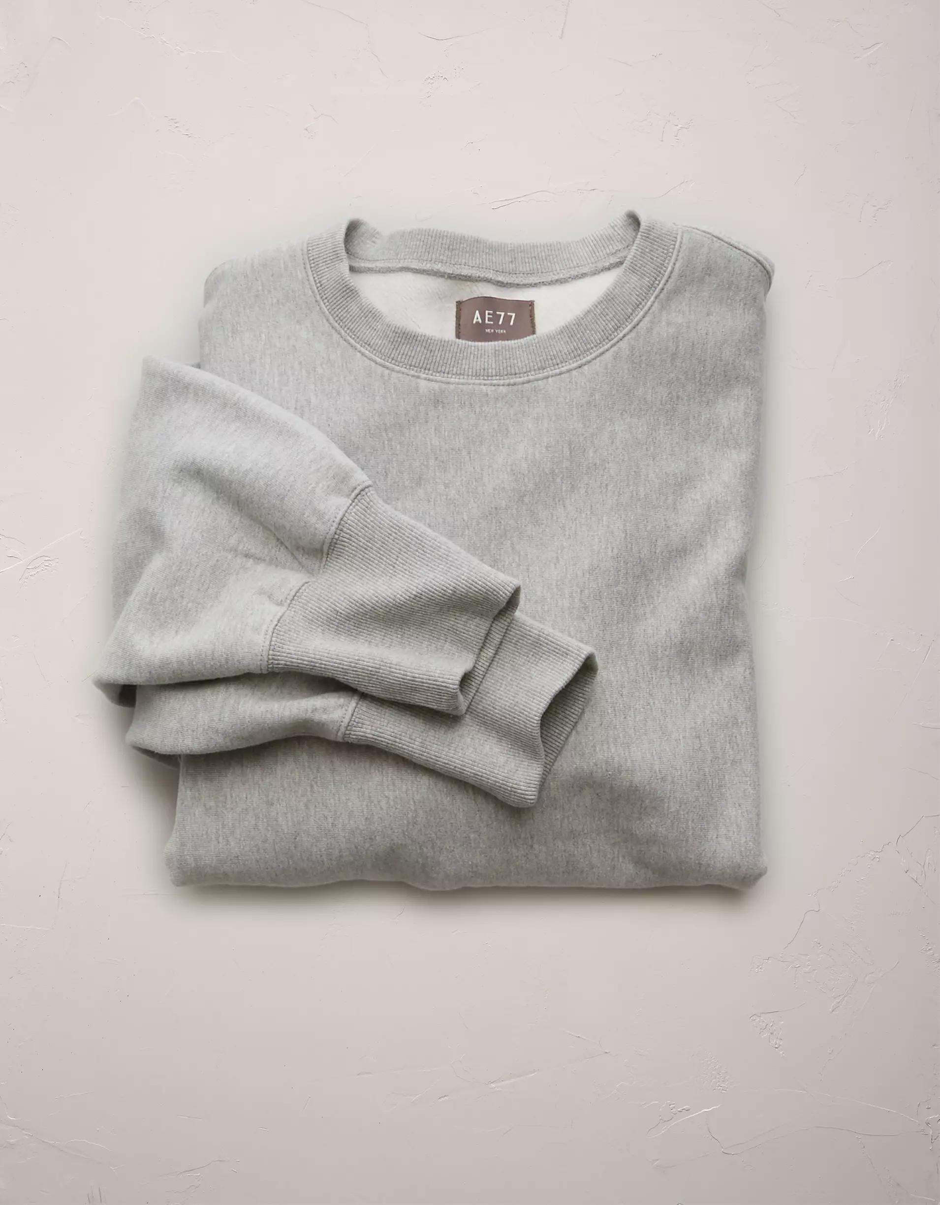 AE77 Premium Fleece Crew Neck Sweatshirt Product Image