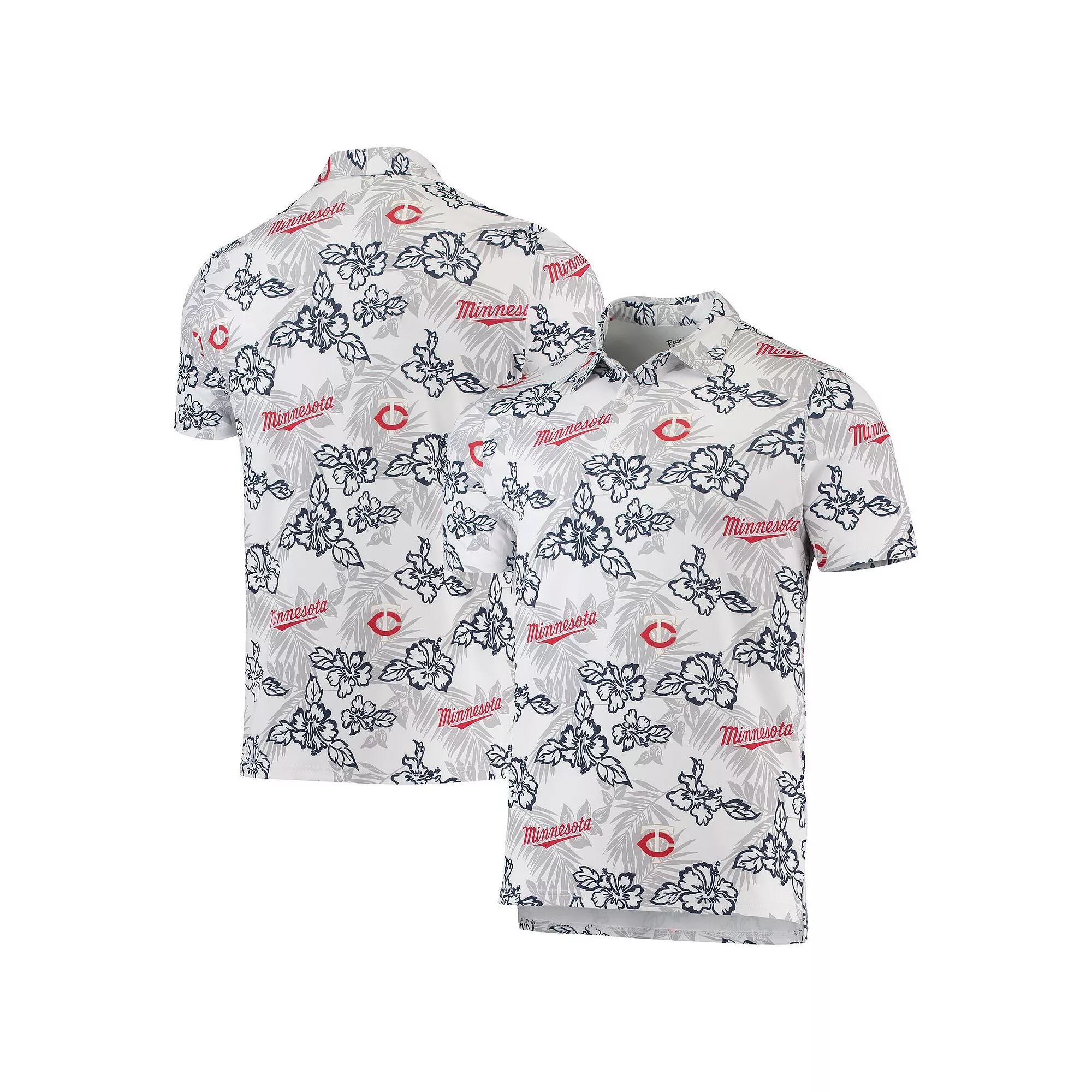 Men's Reyn Spooner White Minnesota Twins Performance Polo, Size: XL Product Image