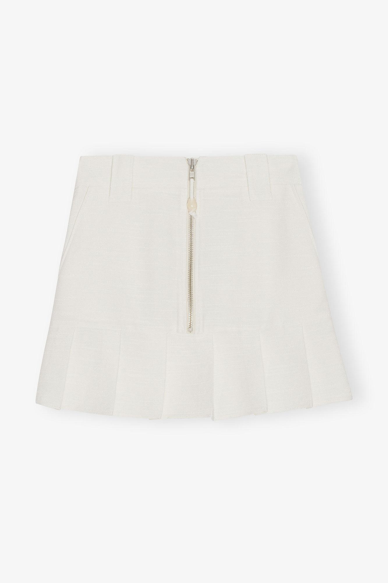 Slub Linen Mini Skirt Product Image