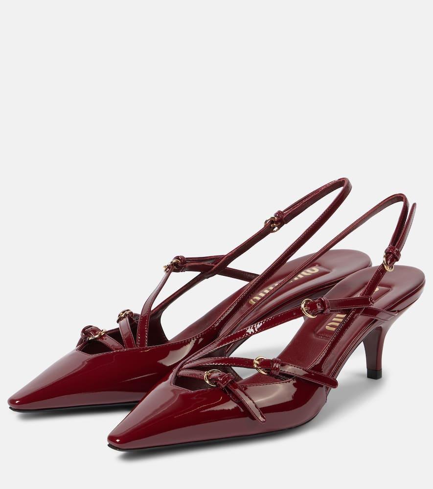 105mm buckle-detail slingblack pumps Product Image