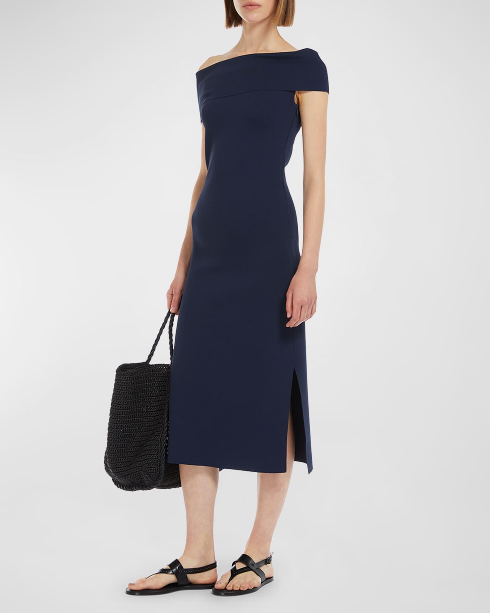 Aulla Off-Shoulder Knit Midi Dress Product Image