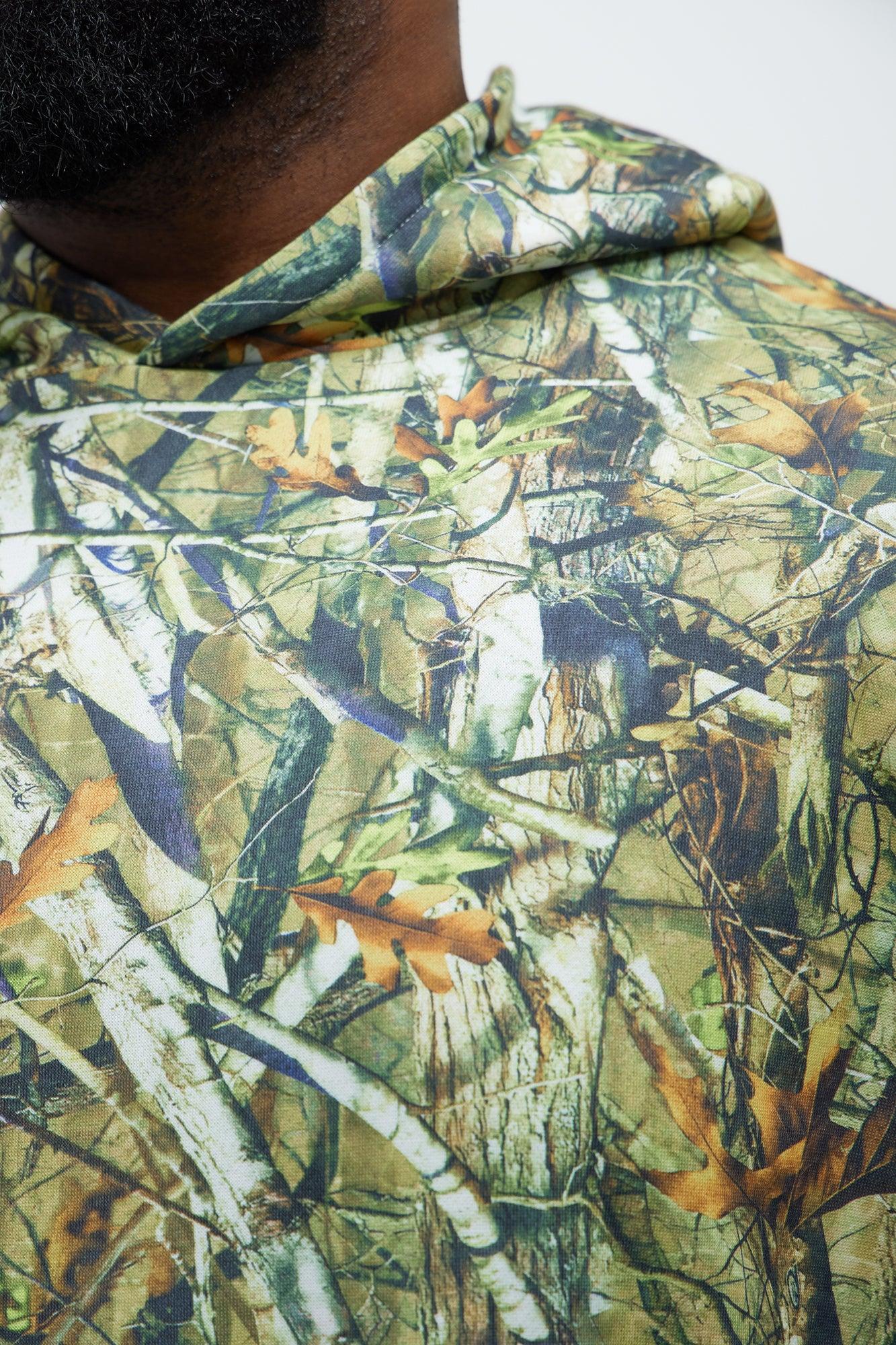 Deep Hills Camo Oversized Hoodie - Camouflage Product Image