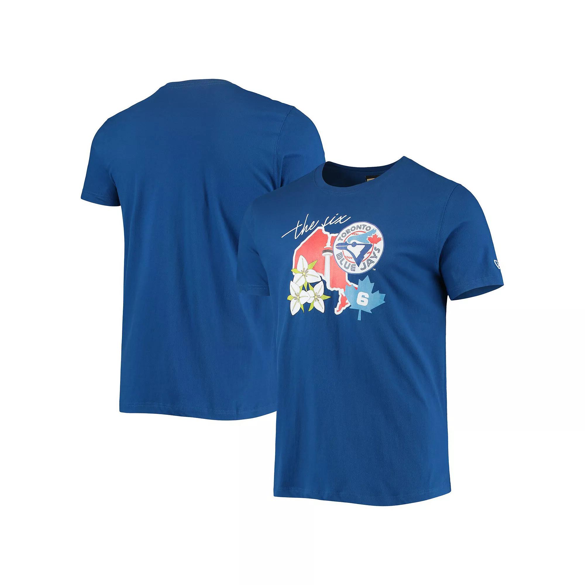 Men's New Era Royal Toronto Blue Jays City Cluster T-Shirt, Size: Large, Jay Blue Product Image