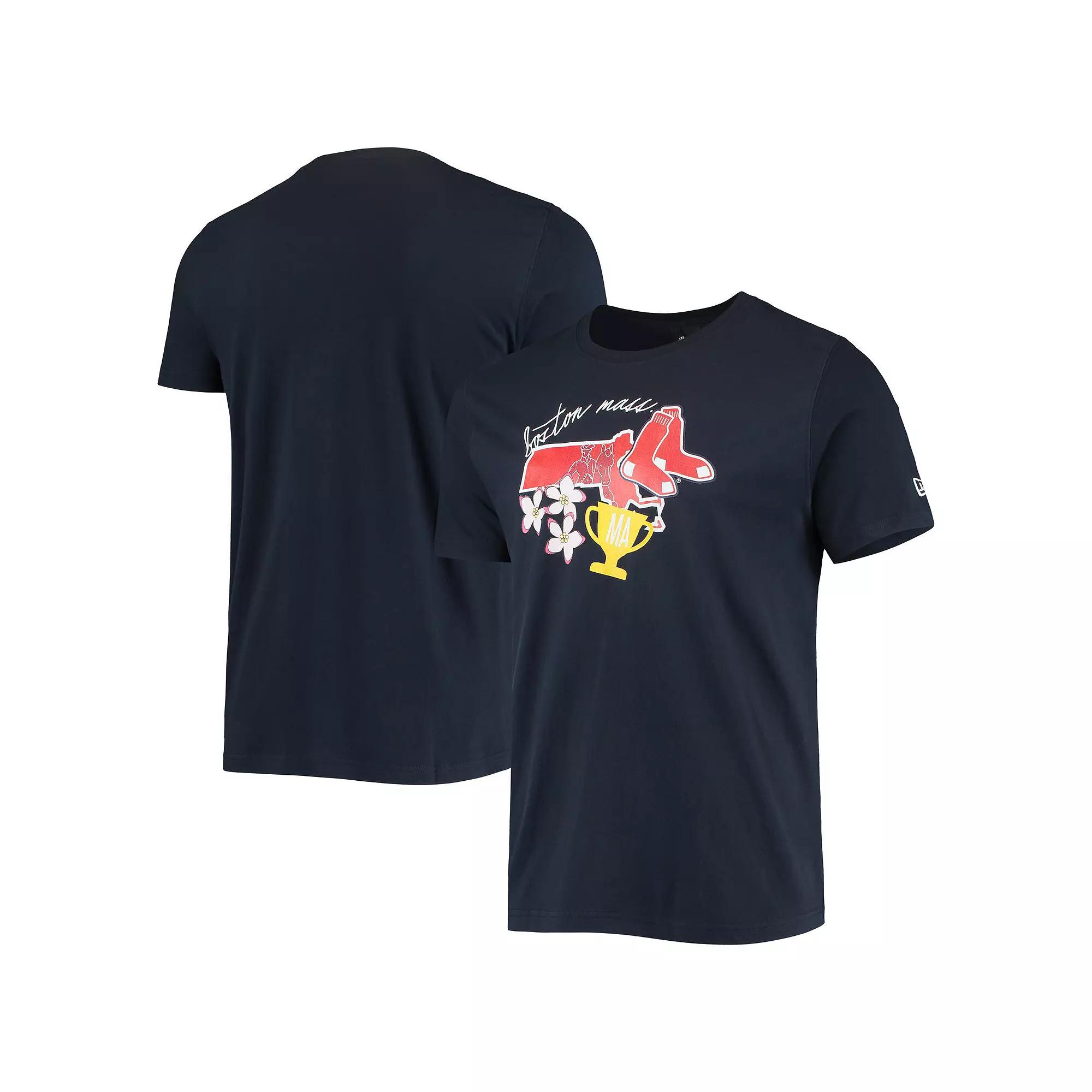 Men's New Era Navy Boston Red Sox City Cluster T-Shirt,  Product Image