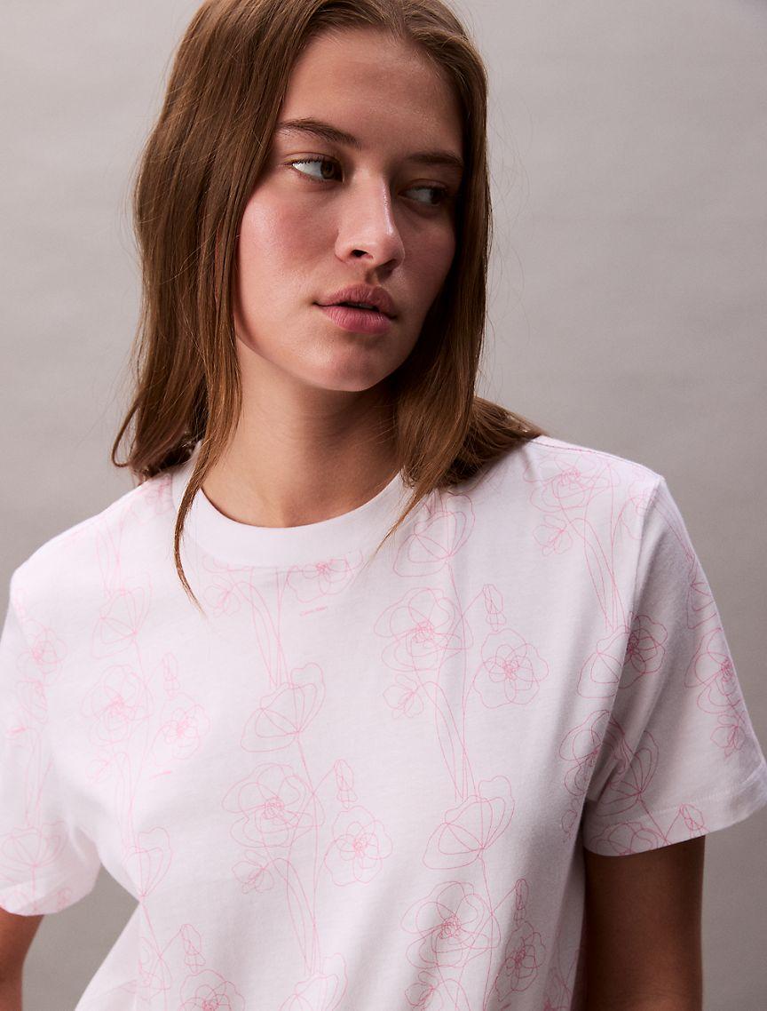 Allover Floral Print Classic T-Shirt  Product Image