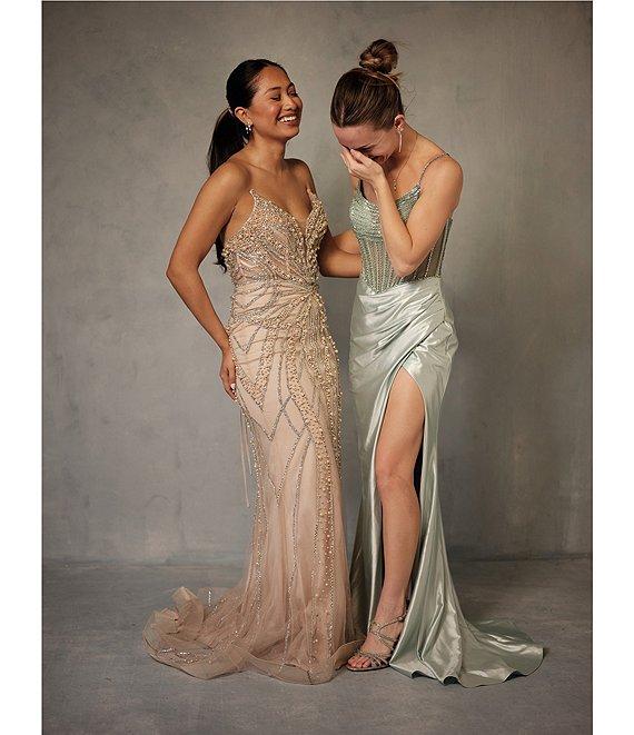 GB Social Beaded Corset Dress Product Image