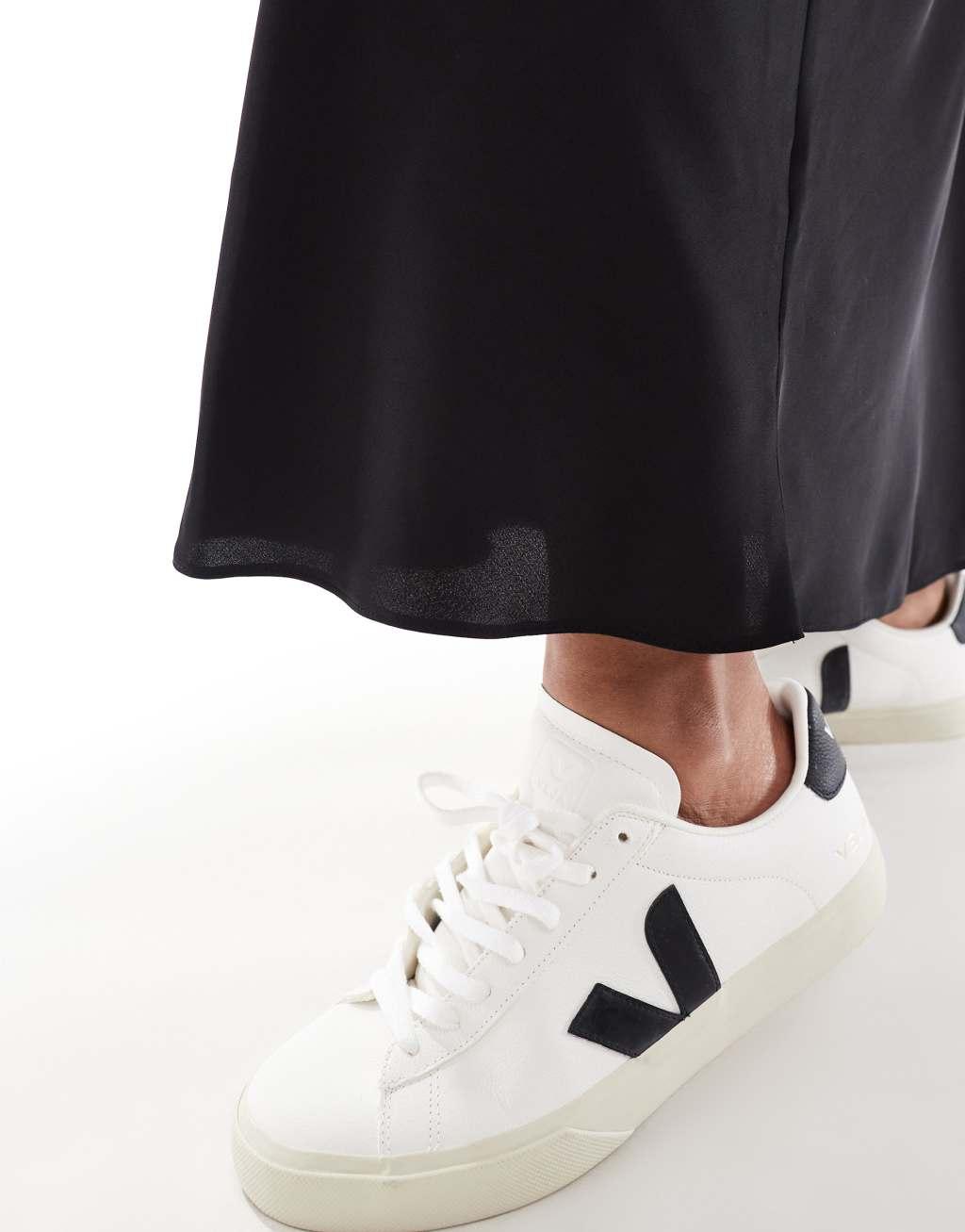 ASOS DESIGN Curve satin bias midi skirt Product Image