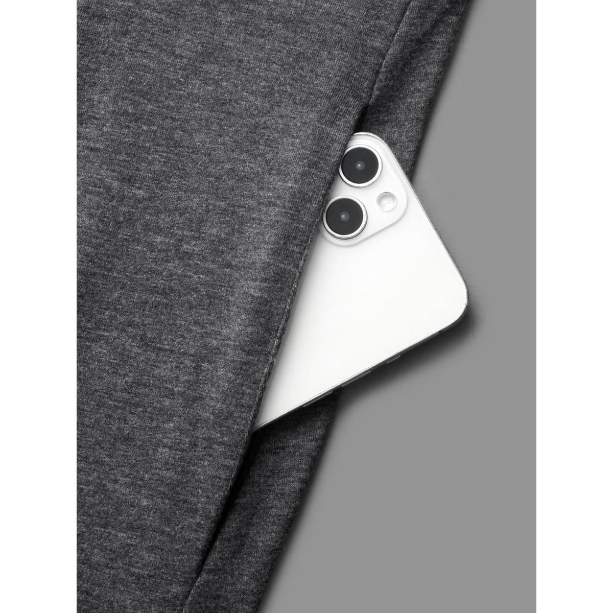 Plus Size Solid Button Detail Wrap Hem Knit Dress DarkGray Women Casual Overlapping Knit Dresses Bloomchic 14-16/1X Product Image