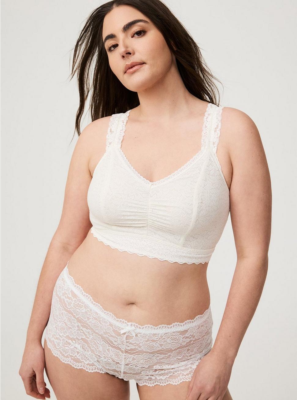 Bralite Unlined 4-Way Stretch Lace Bralette Product Image