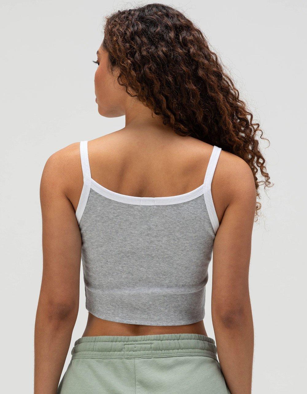 TILLYS Ringer Womens Cami - GRAY/WHITE Product Image