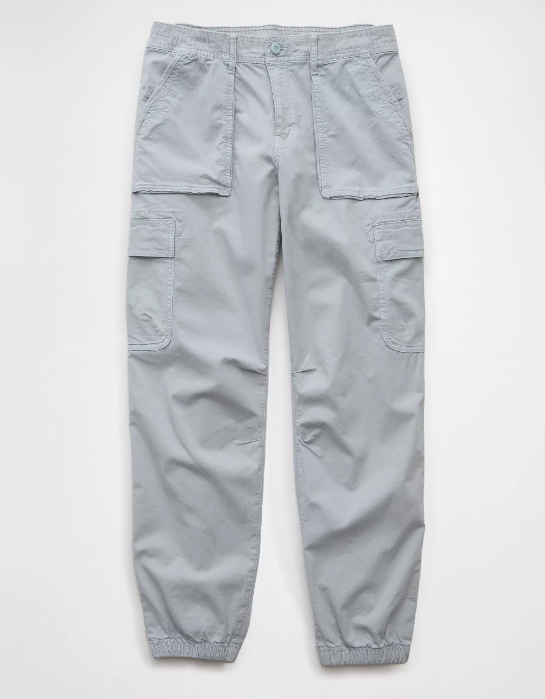 AE Stretch High-Waisted Baggy Cargo Jogger Product Image