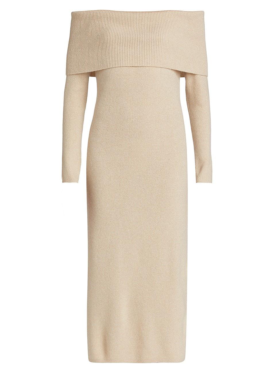 Womens Heritage Sofia Cashmere Off-the-Shoulder Dress Product Image