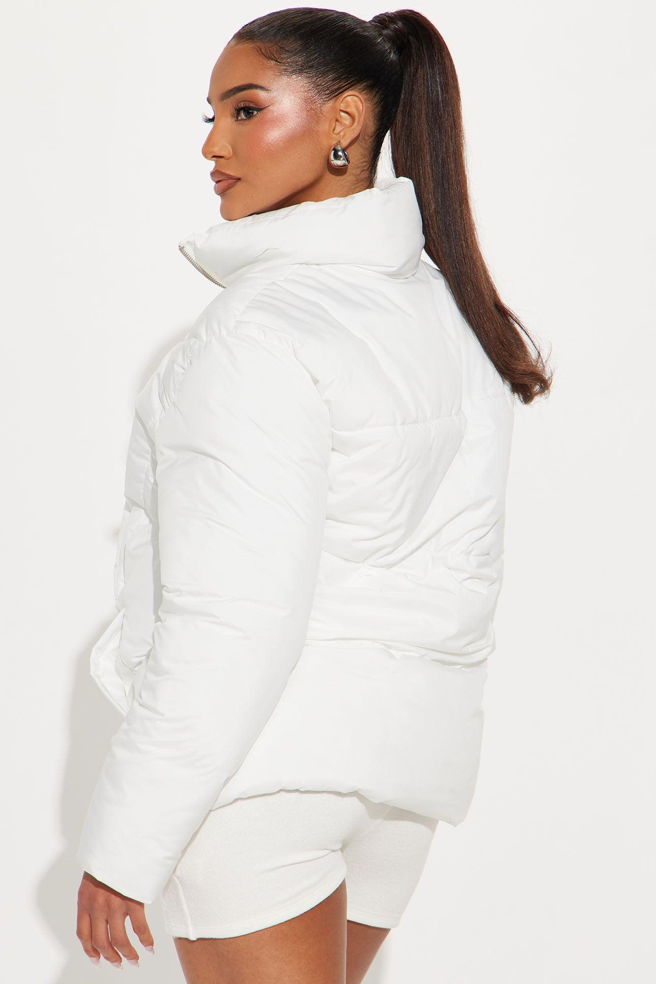 Apres Ski Puffer Jacket - White Product Image