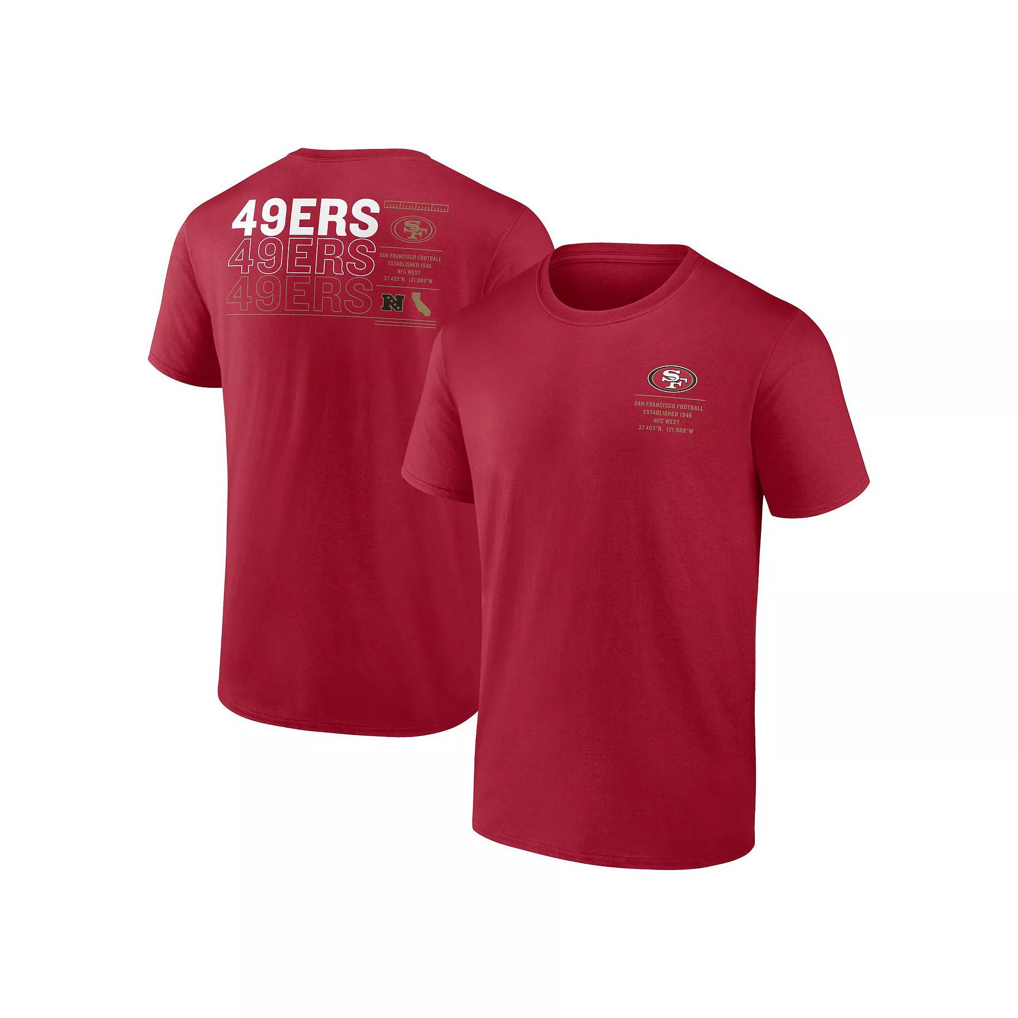 Men's Fanatics Scarlet San Francisco 49ers Repeat Stats T-Shirt, Size: Large, Red Product Image