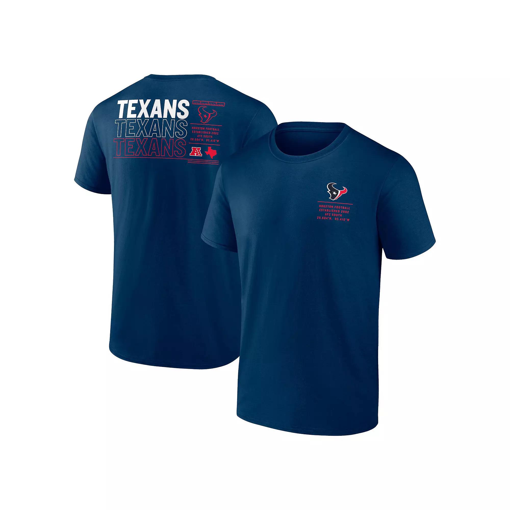 Men's Fanatics Navy Houston Texans Repeat Stats T-Shirt,  Product Image
