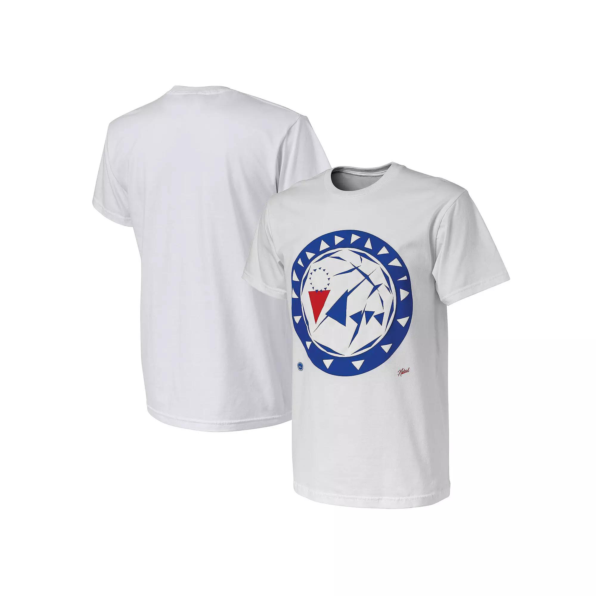Men's NBA x Naturel White Philadelphia 76ers No Caller ID T-Shirt,  Product Image