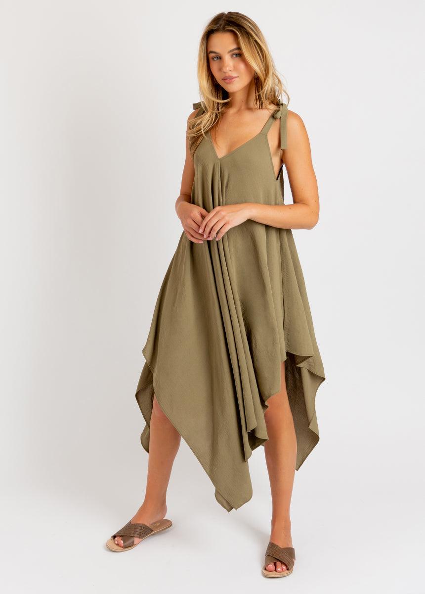 Ellio Dress in Olive Ash Female Product Image