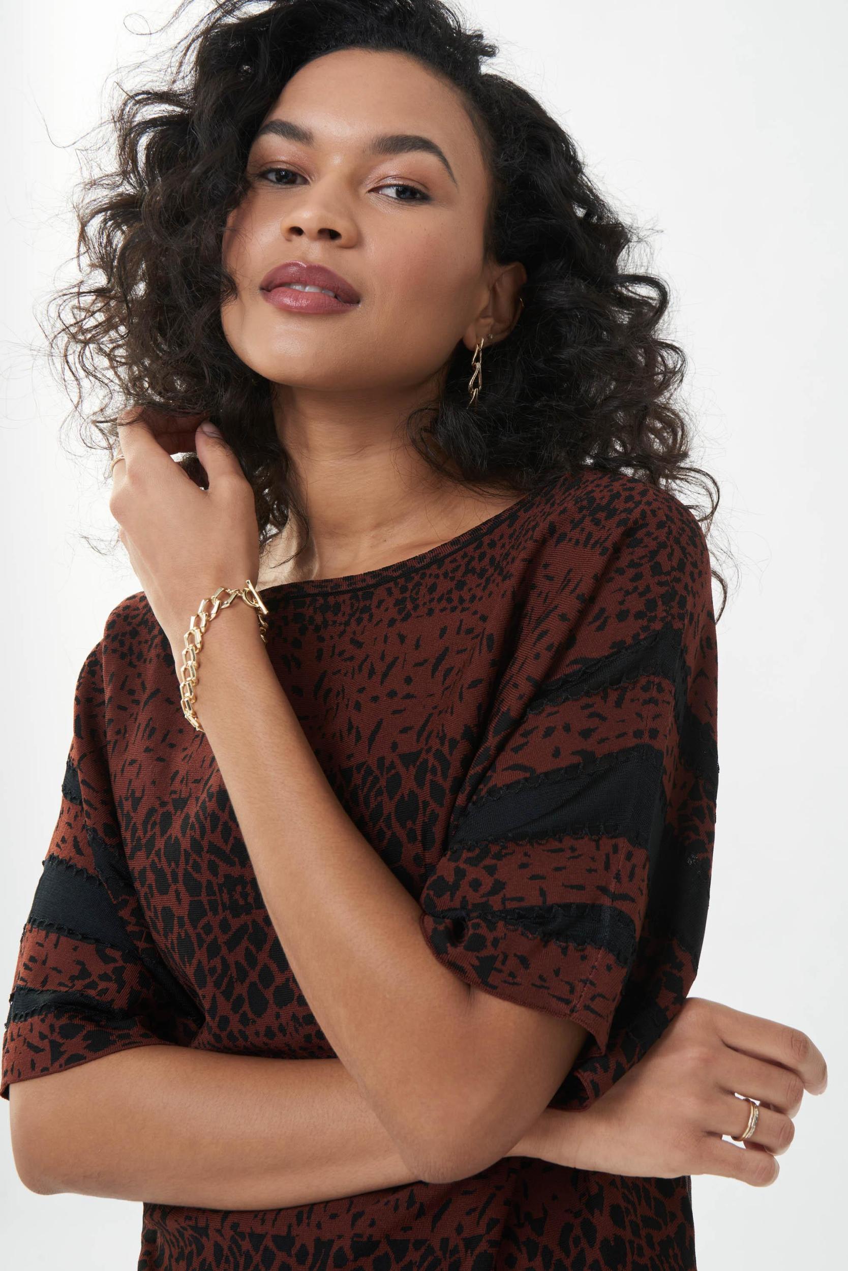 Joseph Ribkoff Jacquard Sweater Product Image