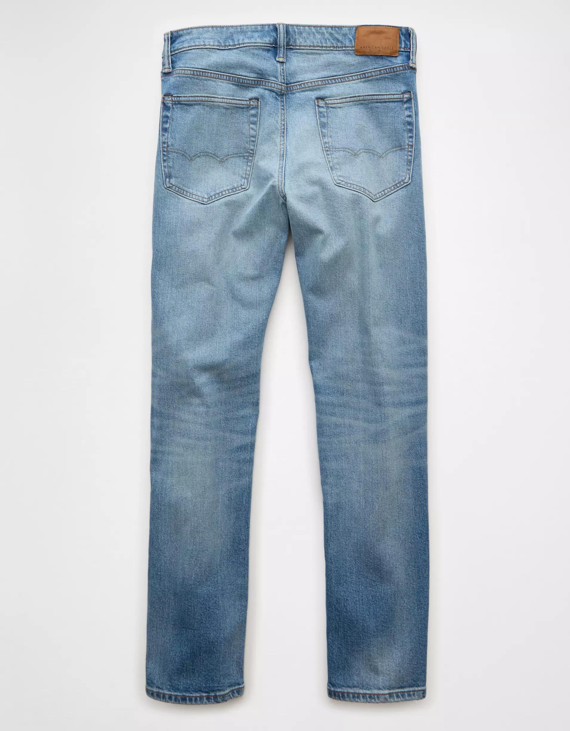 AE EasyFlex +TENCEL™ Fibers Patched Slim Straight Jean Product Image
