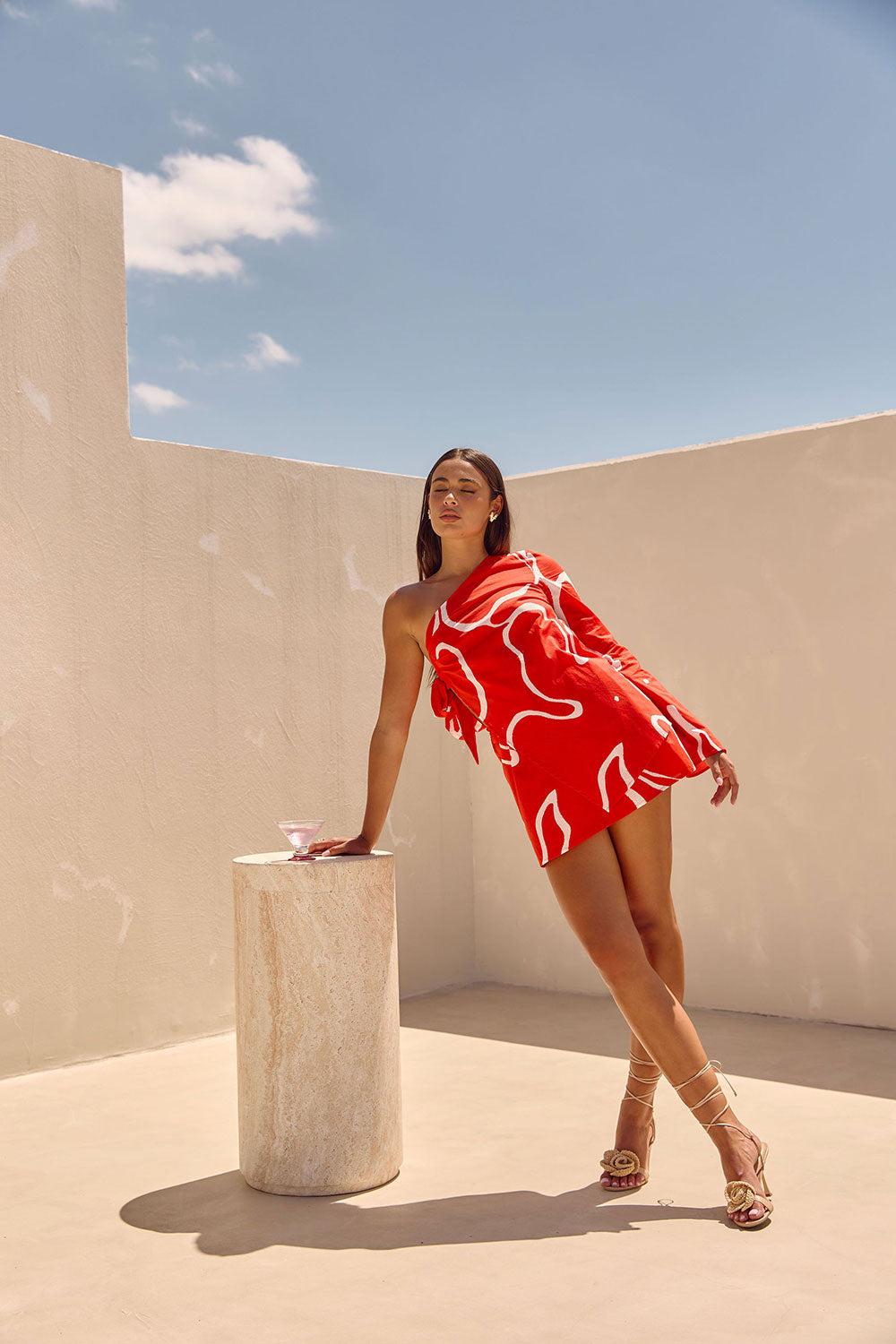 Ari Dress - Evoke Red Product Image