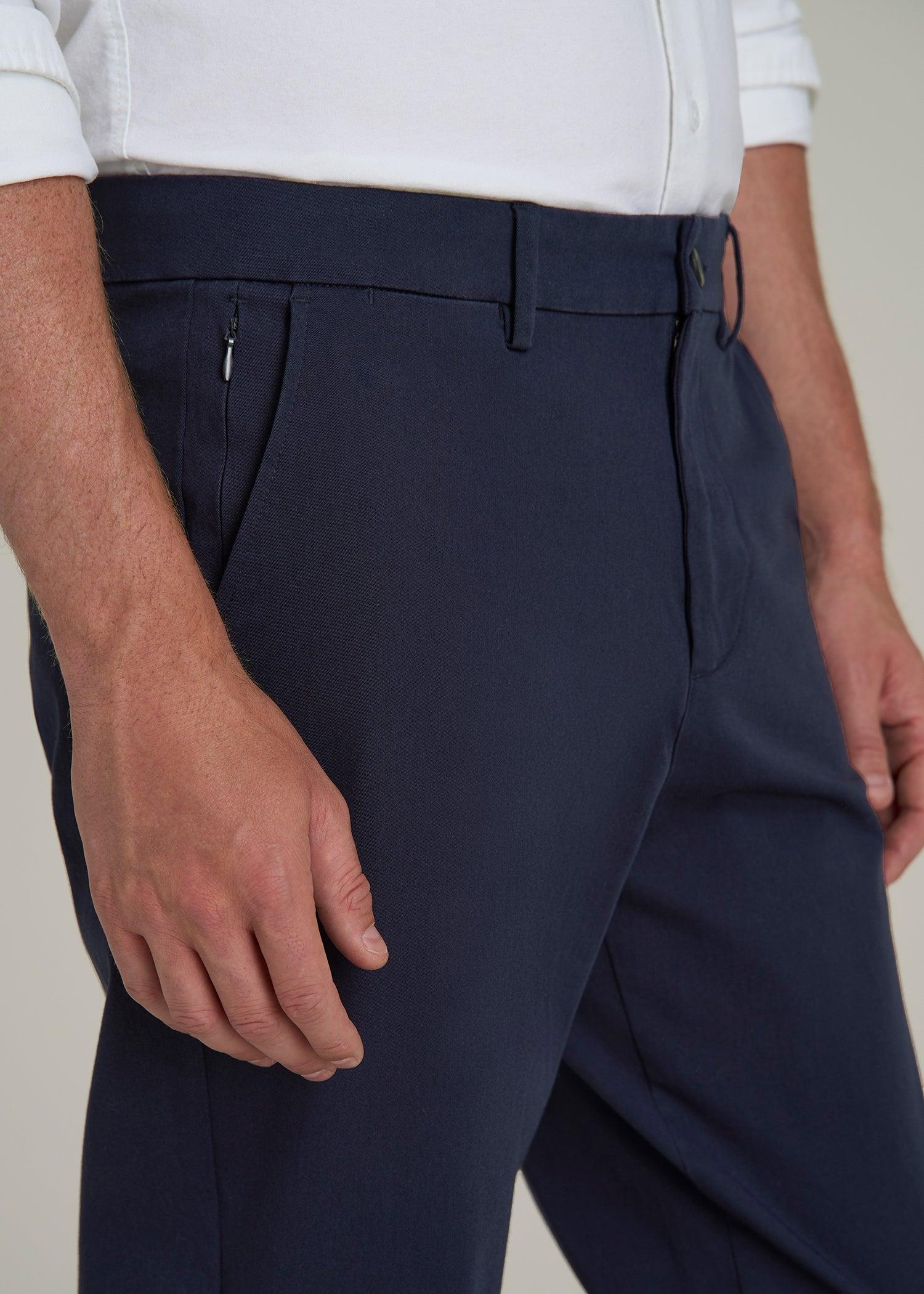 4-Way Stretch Commuter Tapered Chino Pants for Tall Men in Patriot Blue Male Product Image