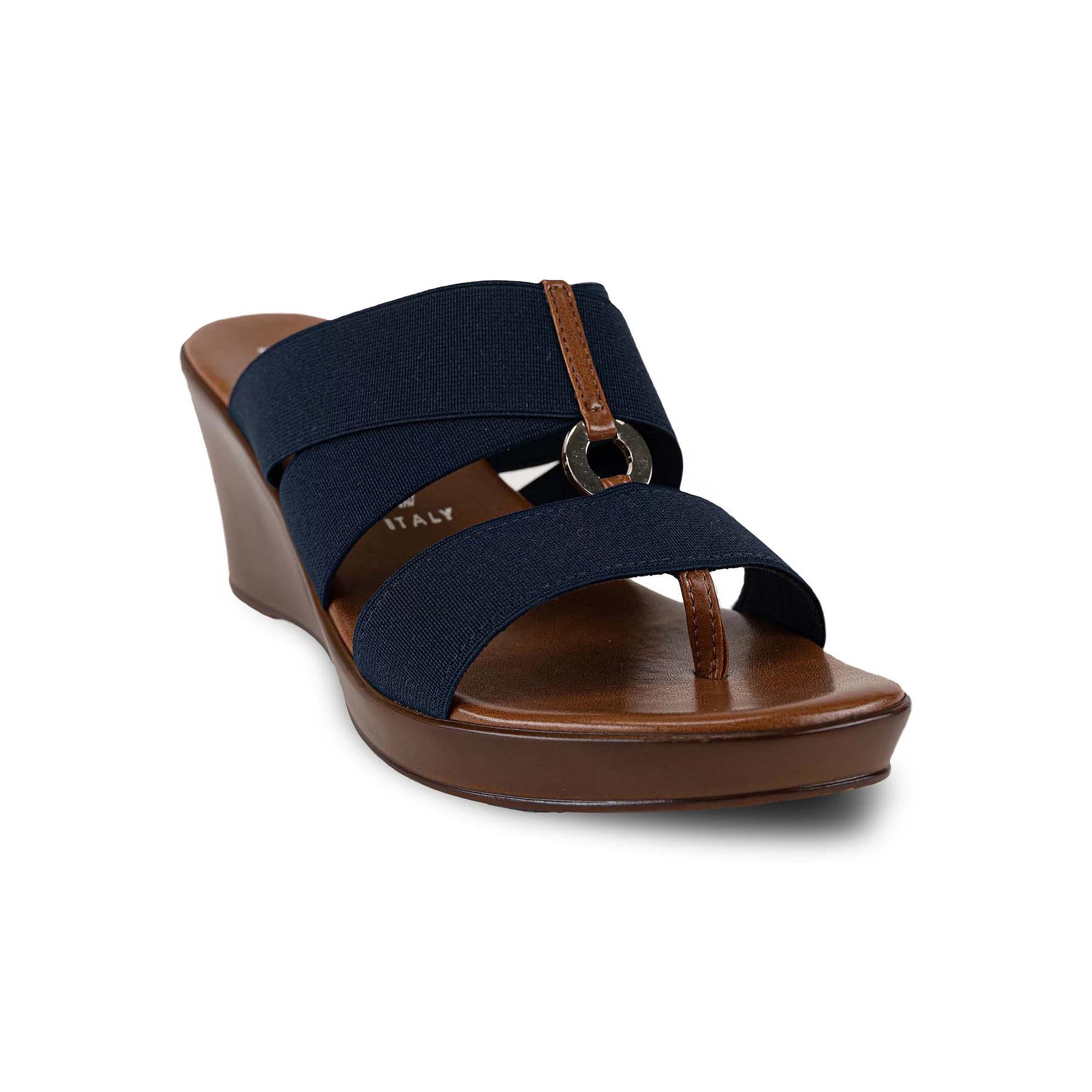 Italian Shoemakers Celsi Womens Wedge Sandals Blue Product Image