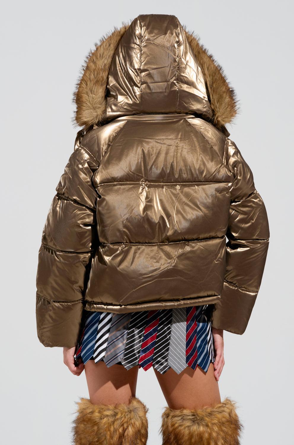 CAPRI FUR TRIM PUFFER Product Image