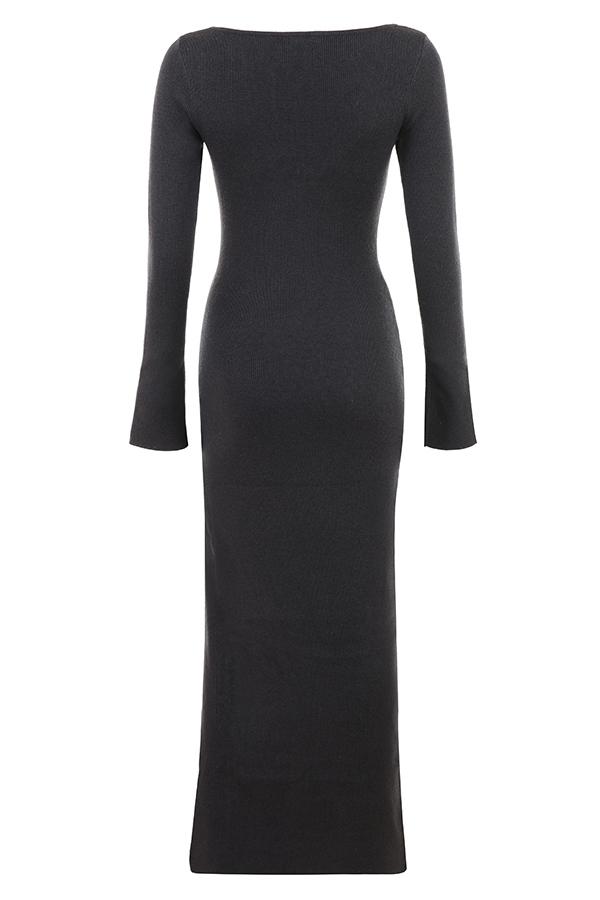 Tolani  charcoal cashmere knit maxi dress - sale Product Image