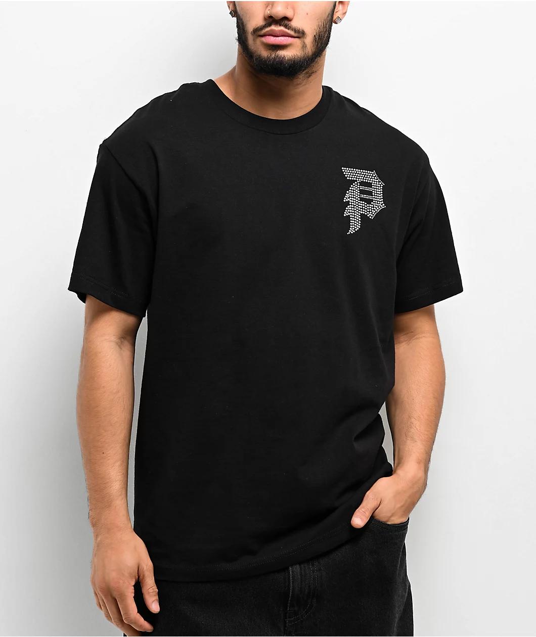 Primitive Dice Rhinestone Heavyweight Black T-Shirt Product Image