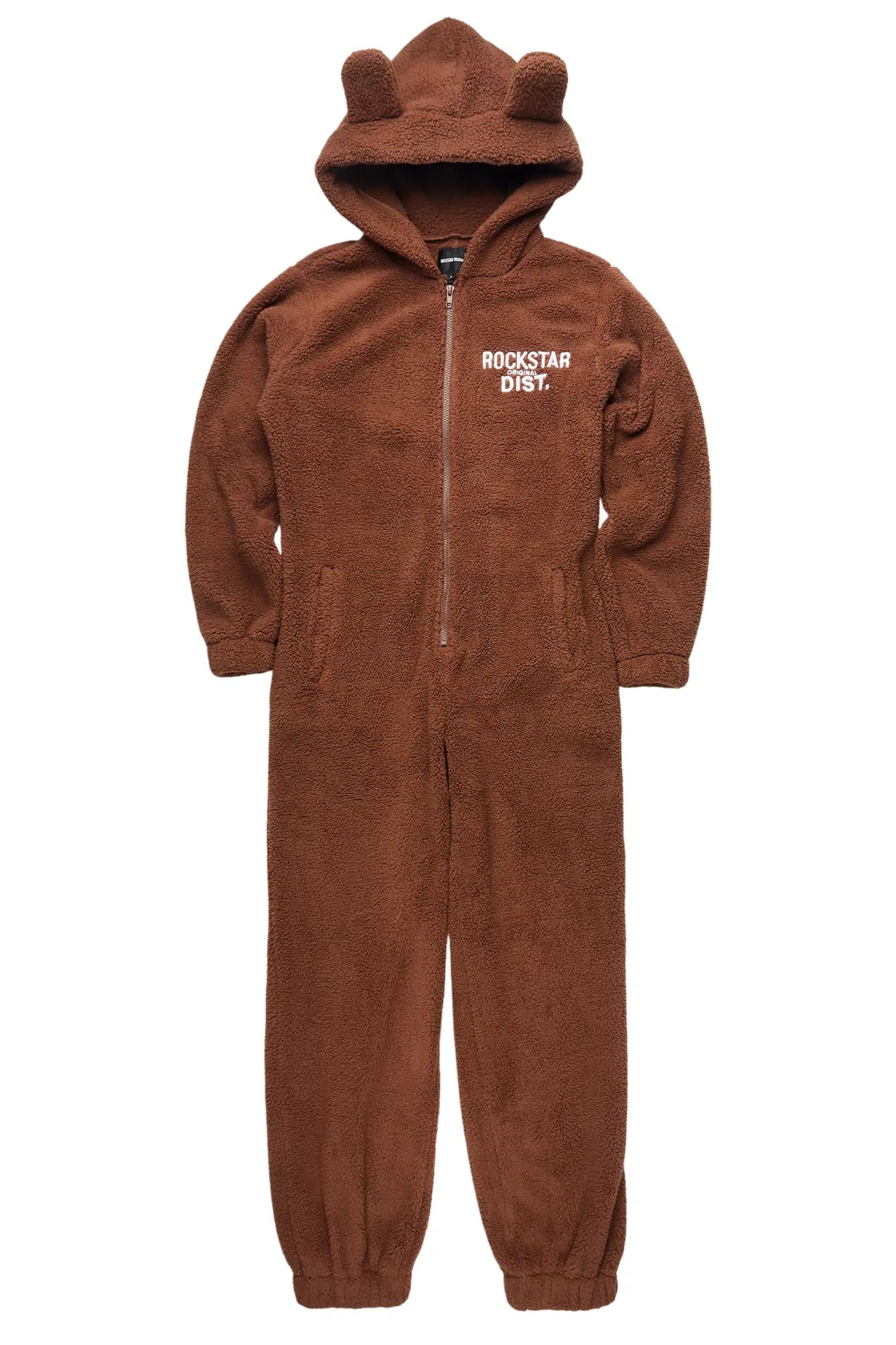 Kimani Mocha Sherpa Jumpsuit Female Product Image
