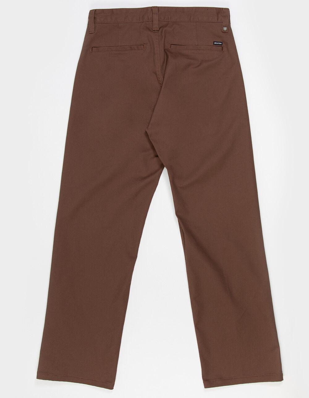 BRIXTON Choice Mens Relaxed Chino Pants - DARK BROWN Product Image