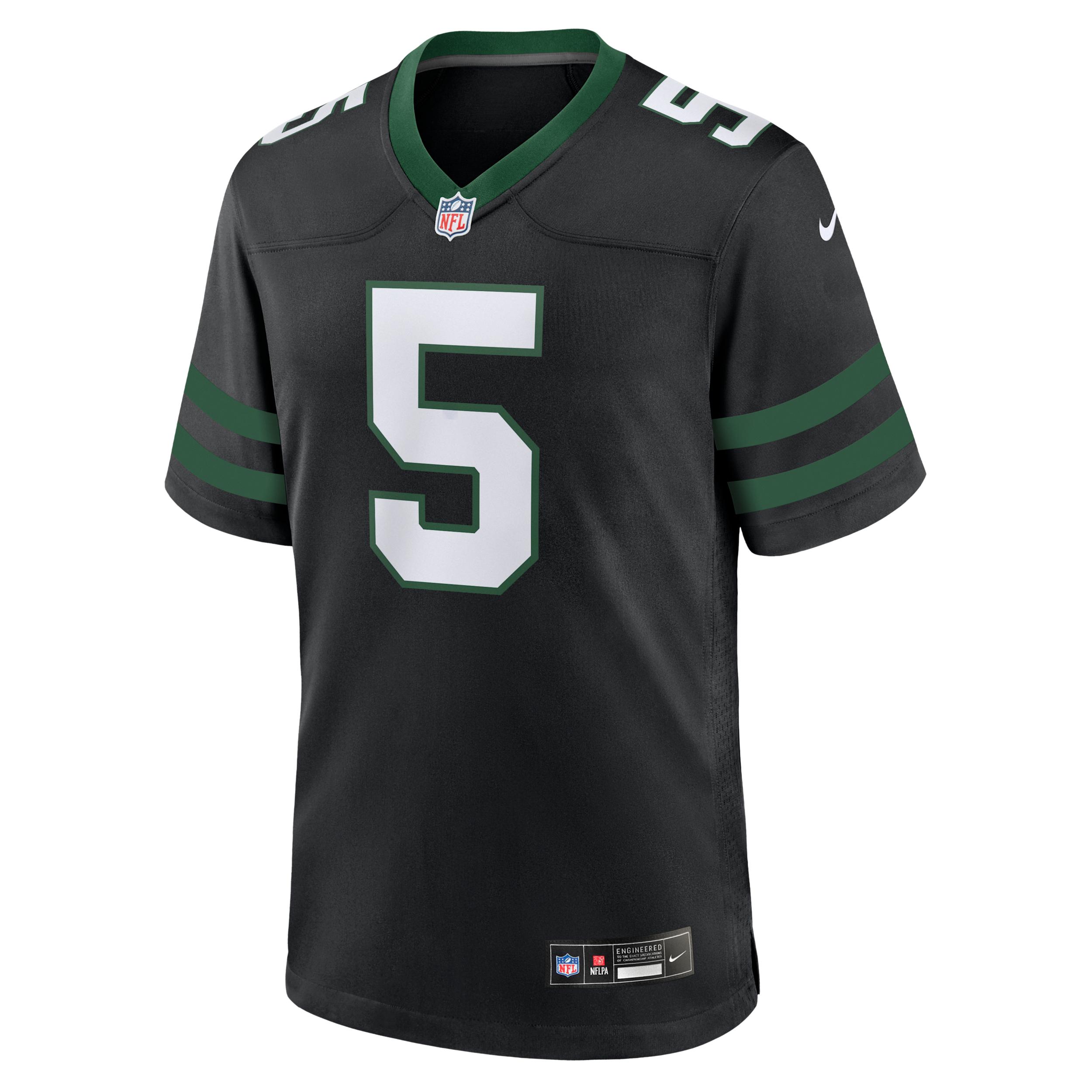 Garrett Wilson New York Jets Nike Mens NFL Game Football Jersey | 67NM0AUO72F-GTF Product Image