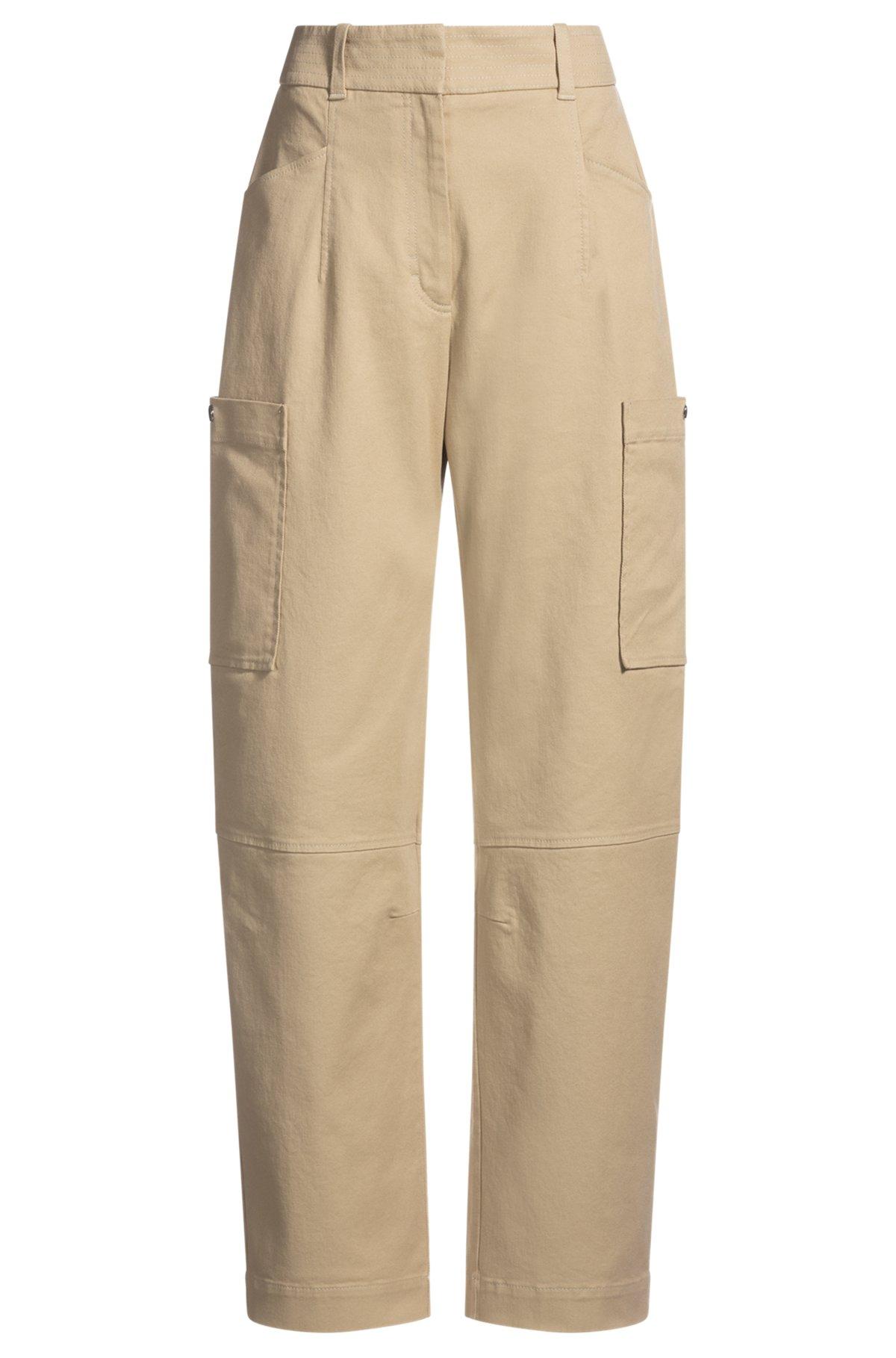 Relaxed-fit trousers in stretch-cotton twill Product Image