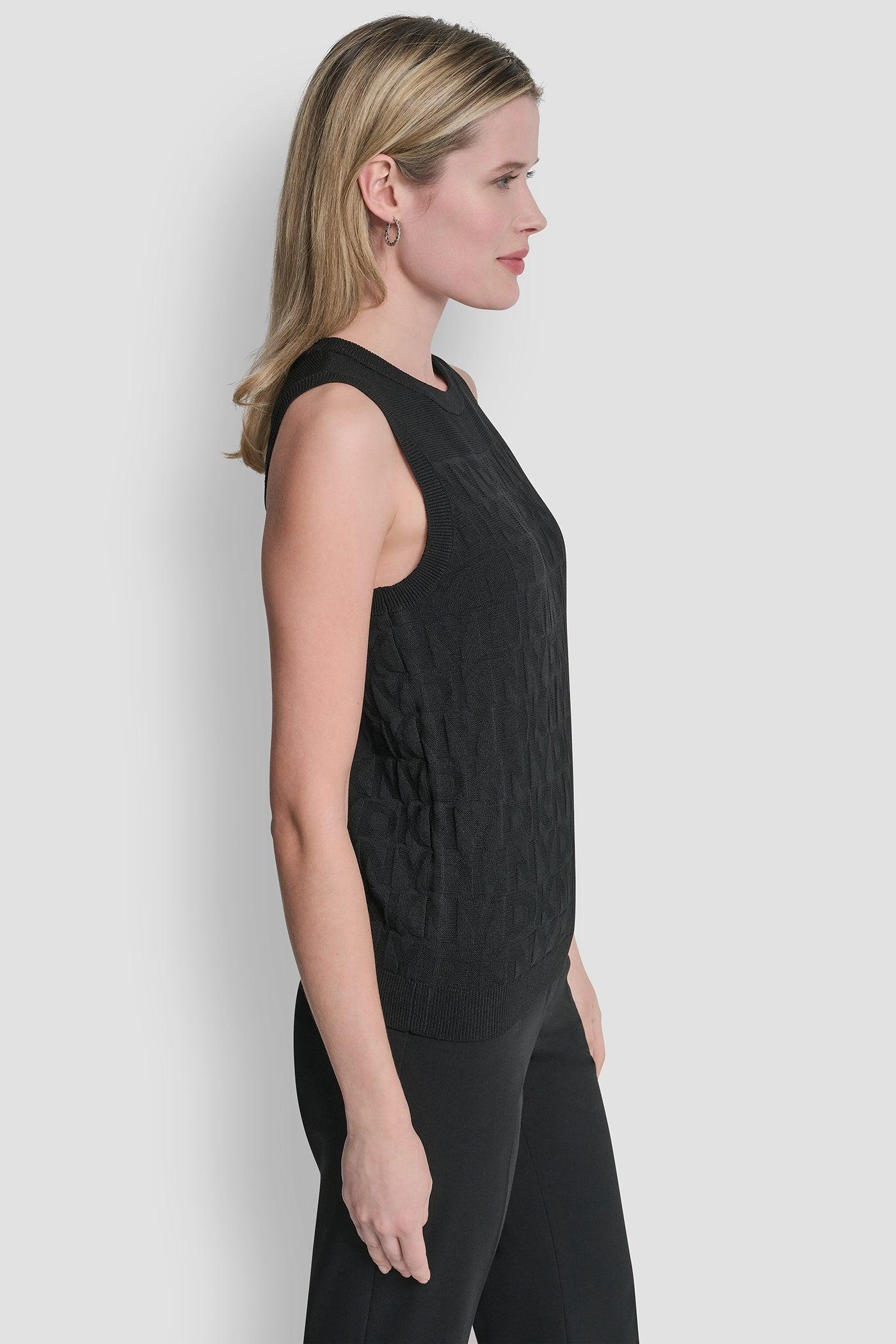 SWEATER TANK WITH ALL OVER LOGO Product Image