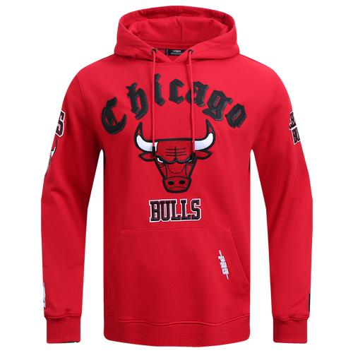 Pro Standard Mens Pro Standard BULLS OLD ENGLISH FLC PO HOODIE - Mens Black Product Image