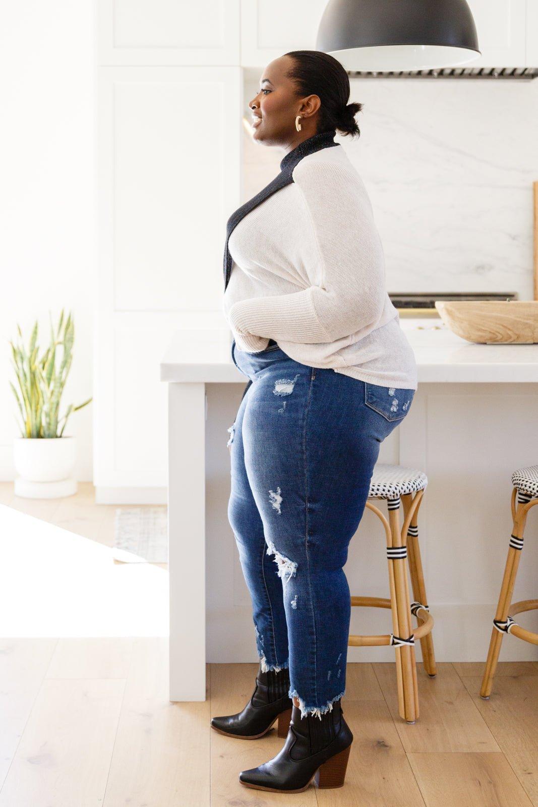 Can't Touch This Sparkle Color Blocked Sweater (Online Exclusive) Product Image