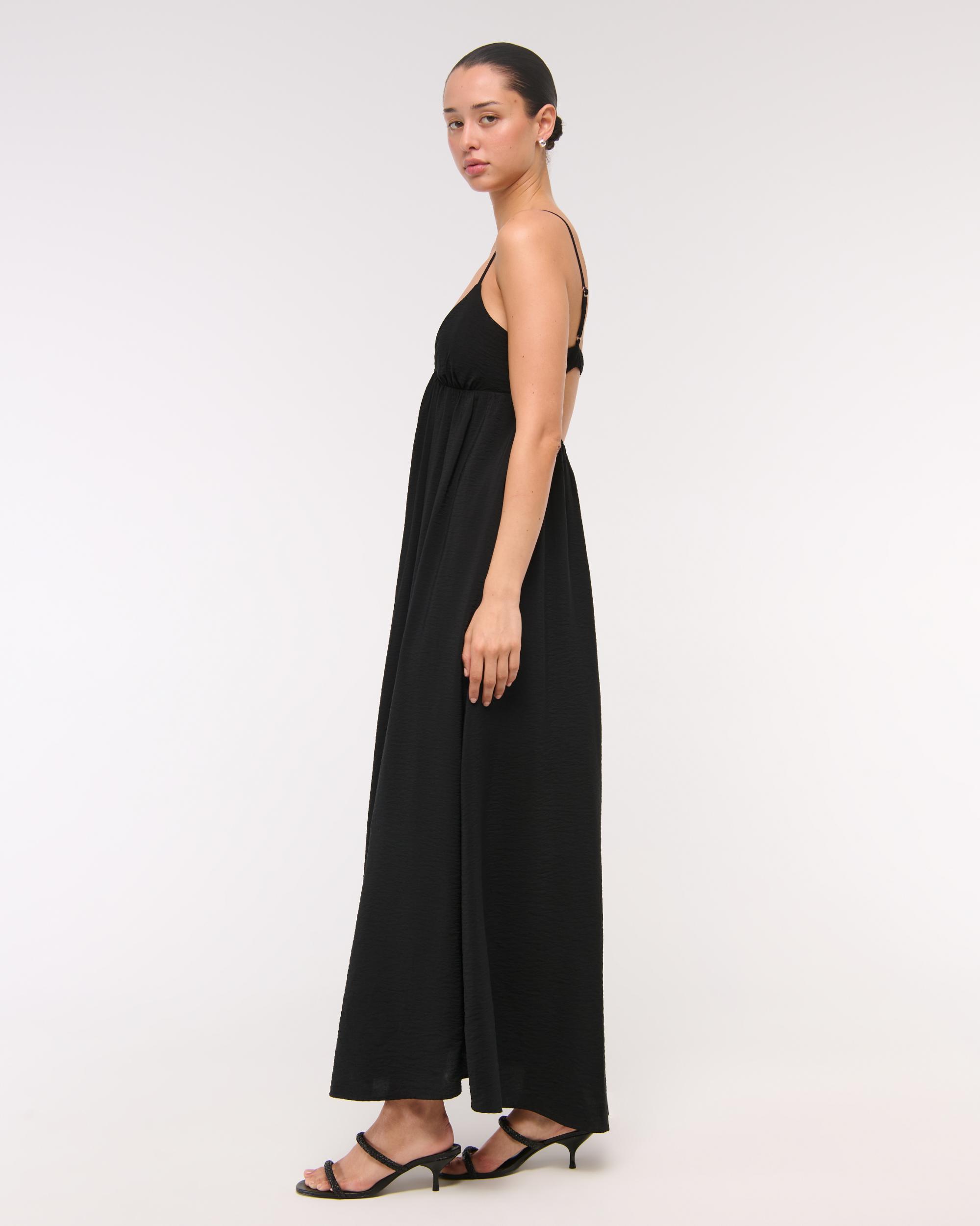 Bra-Free Clasp-Back Flowy Maxi Dress Product Image